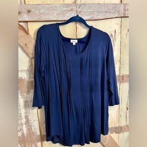 Avenue navy blue tunic, size 18